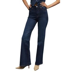 Avec Les Filles Jeans “It Girl” High-Rise Flare Stretch Denim Womens Size 28 EUC